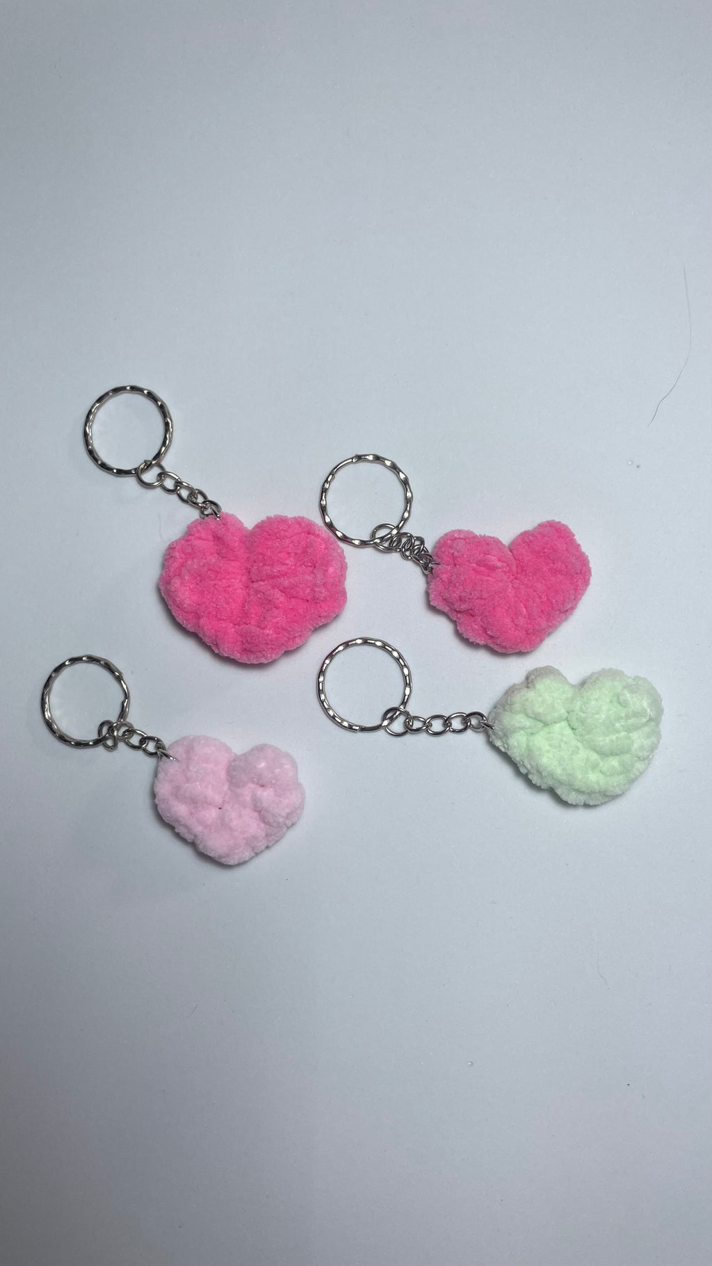 Mini heart keychain